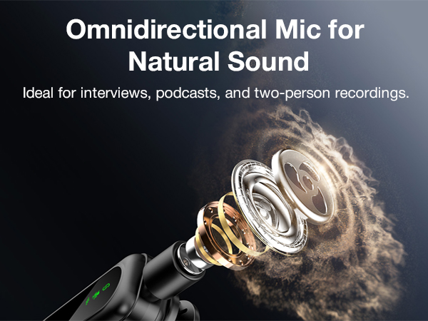 USB-C Wireless Lavalier Mic for Android, iPhone 15, Tablet, PC – Clip-On Mini Mic