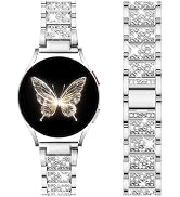 DaQin Stylish Metal Bands Compatible with Samsung Galaxy Watch 7 Band 6 5 4 Active 2 FE 40mm 44mm...