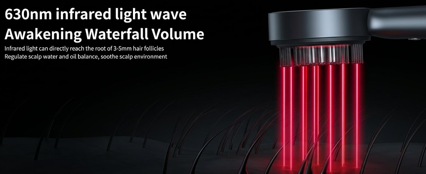 YUMU STORE scalp massager with 630nm red light