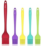 HOTEC Silicone Heat Resistant Marinading Meat Grill Basting Pastry Brush for Oil Butter Sauce Sau...