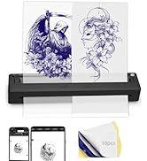 YIRIGUI New Tattoo Stencil Printer - Fits A4-A8 Width Thermal Paper, Portable Wireless Bluetooth ...