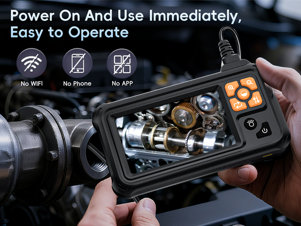 borescope camera with light