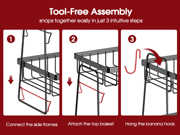 fruit basket for kitchen counter