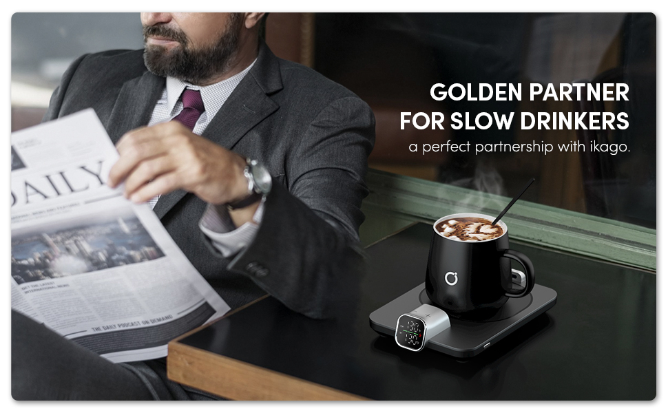 Ikago Smart Coffee Mug Warmer best for slow drinkers
