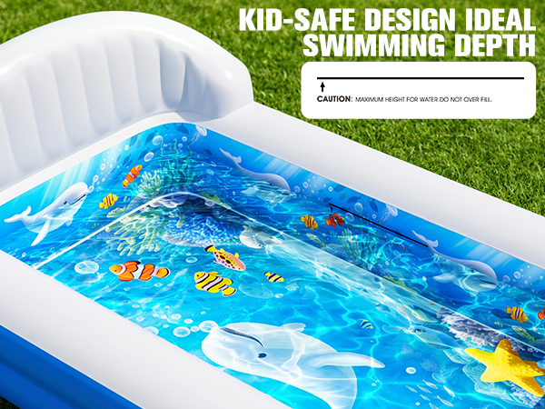inflatable pool with sprinkler