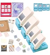 BAOFALI 4Pcs /Set Stamp Puncher Stamp Punch 1x0.8 &amp;1.5 &amp;1 &amp;1.25x1.5inch Postage Stamp Punch |Stam...