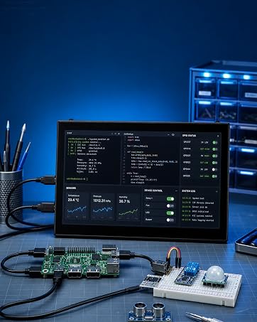 TekGroAml 6.8 Inch Display Kit, 480x1280 LCD Screen & HDMI Driver Board