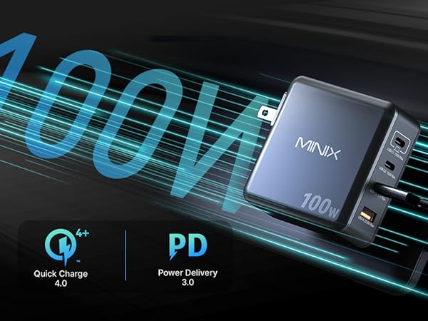 100watt type c charger gan travel charger,pd + qc ac adapter,100w usb c power adapter,euro plug