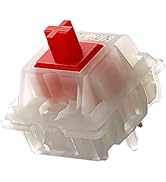 gateron Milky Red Switches for Mechanical Keyboard Silent Tactile Keyboard Switches 5 Pin Milky Y...