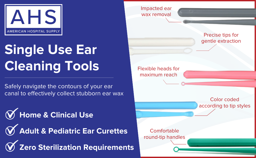 AHS American Hospital Supply Ear Curettes Comparison Chart