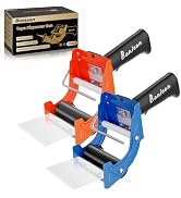 Professional 3-Inch Tape Gun Dispenser, 2-Pack Heavy-Duty Packing Tape Dispenser for Shipping Box...