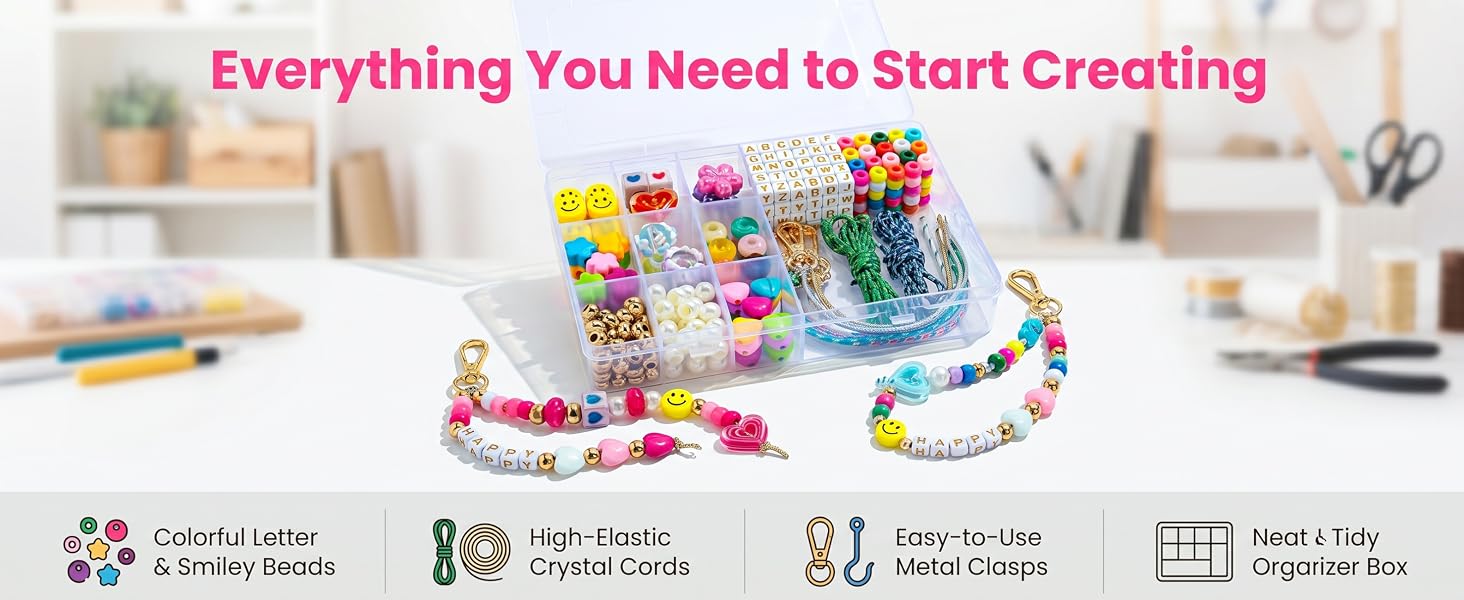 bead kits for keychain making