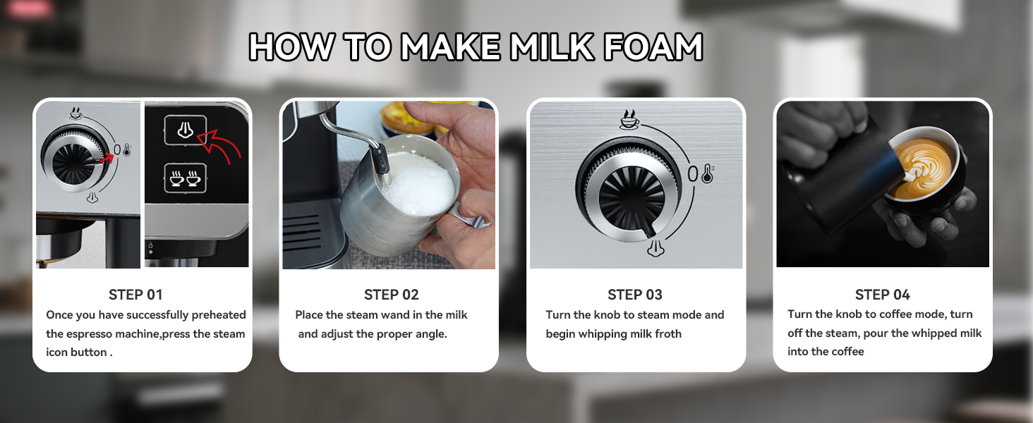HOW TO MAKE MILK FOAM