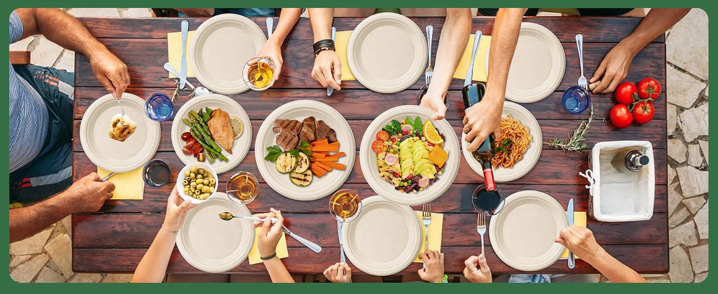 Compostable Paper Plates