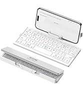 SIKAI CASE Foldable Bluetooth Keyboard with Magnetic Stand,Aluminum Alloy Mini Quiet Folding Port...