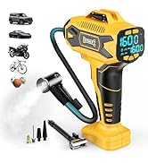 DIYtoolifz Cordless Tire Inflator Air Compressor Compatible with Dewalt 20V Max Battery, 160PSI P...