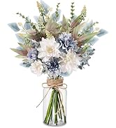 Fake Flowers Artificial Flowers with Vase, Faux Flowers in Vase, Floral Arrangements Artificial P...