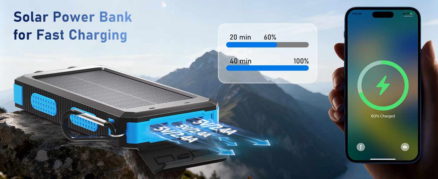 SOLAR CHARGER POWER BANK