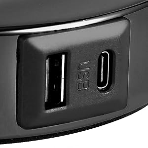 Lamp with USB and Outlet