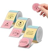 NIIMBOT Round Colorful Labels - 3 Rolls x 1.34'' (34x34mm), Food, Personalized, Home/School/Office
