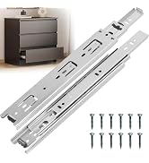 Ourshom Drawer Slides 12 Inches – Side Mount, Heavy Duty Drawer Slides Metal Ball Bearing Full Ex...