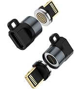YFMaiQi Magnetic USB C to Lightning Adapter 2 Pack, Data Sync Only Magnetic Lightning Connector f...