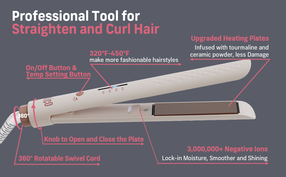 Negative Ion Flat Iron
