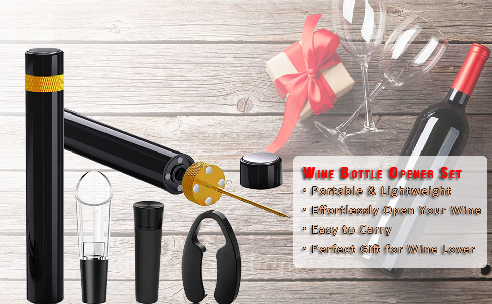 mini wine bottle opener set