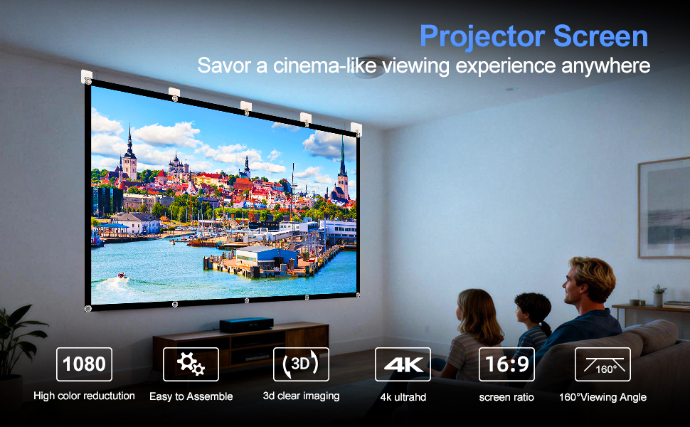 outdoor protable projector screen