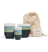 The Silicone Kitchen Reusable Silicone Baking Cups Gift Set Bundle, 24 Regular Baking Cups, 12 Ju...