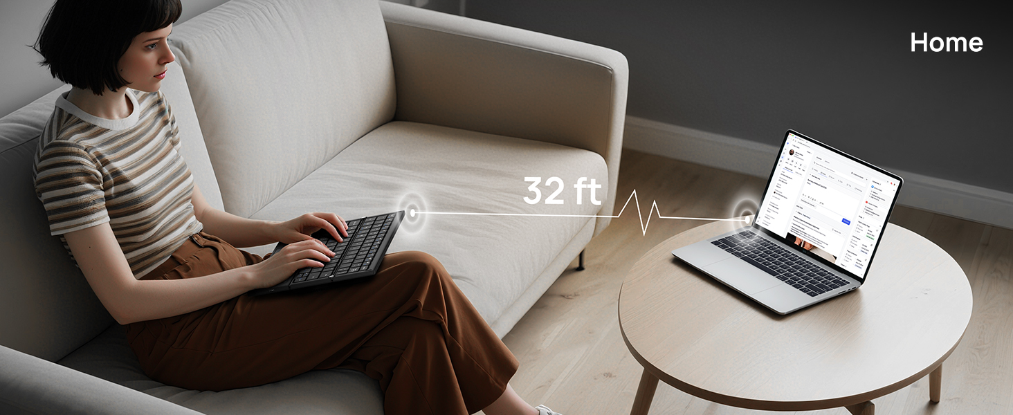 SODI Tri-Fold Bluetooth Keyboard with Touchpad