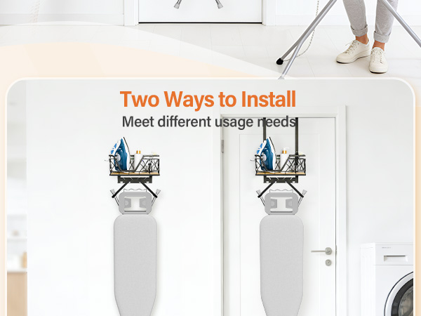 ironing board hanger wall mount