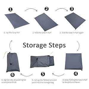 1-4 Person Ultralight Waterproof Tent Tarp Footprint Ground Sheet Mat