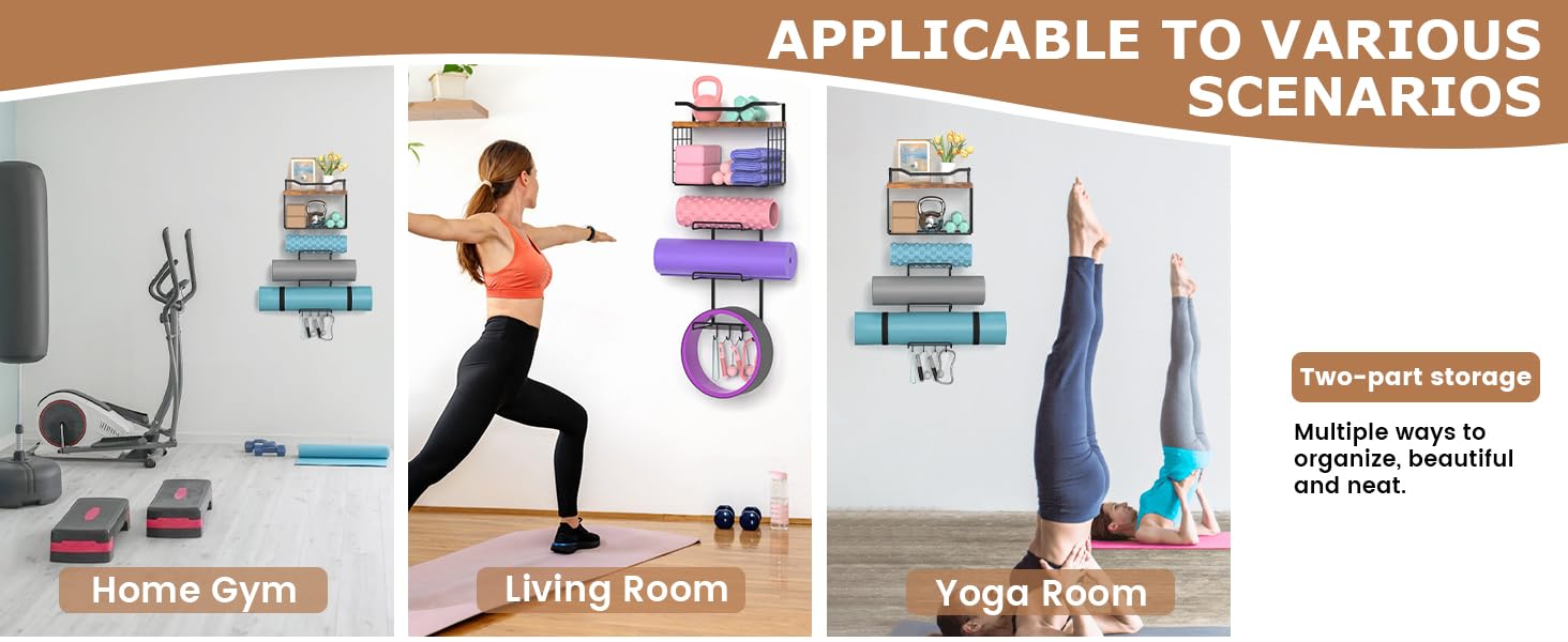 Yoga Mat Holder Wall Mount