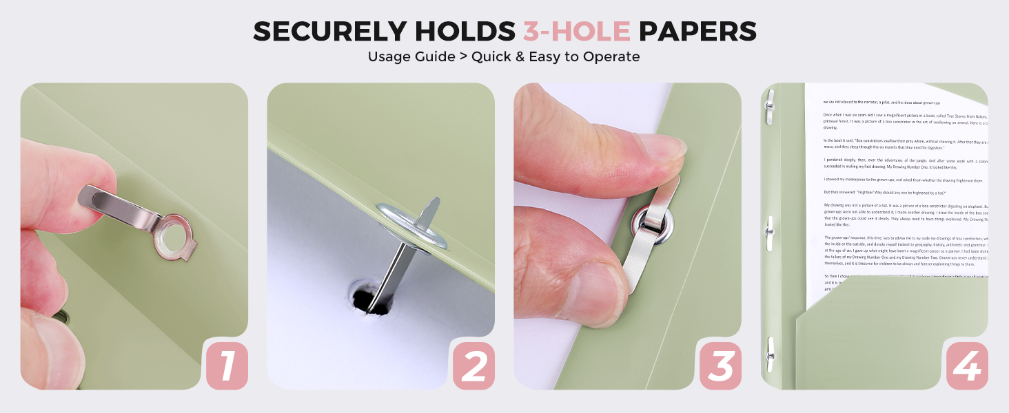 folders with pocket and prongs