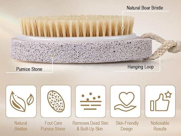 Details of the Pumice Stone Brush