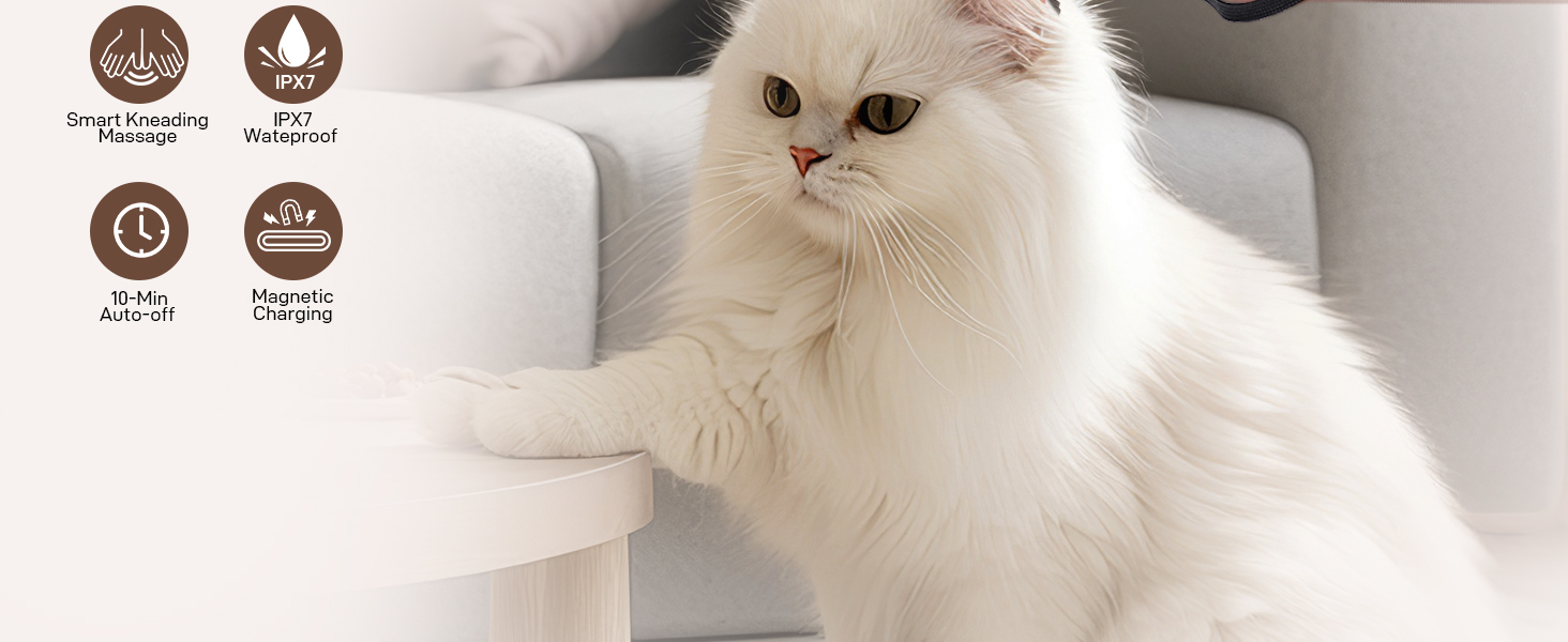 cotsoco Electric Pet Massager for Cats and Dogs Care, Handheld Head Scalp Massager Gifts for Pets