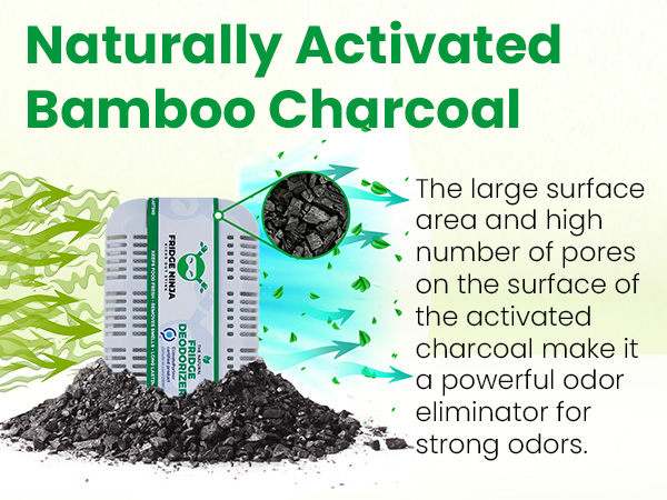 Naturally Activated Bamboo Charcoal Large Surface Area and High Number of Pores