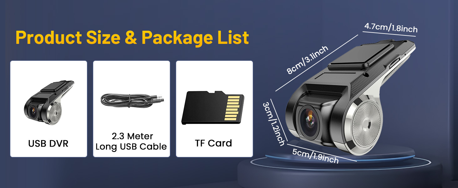 usb car dash cam