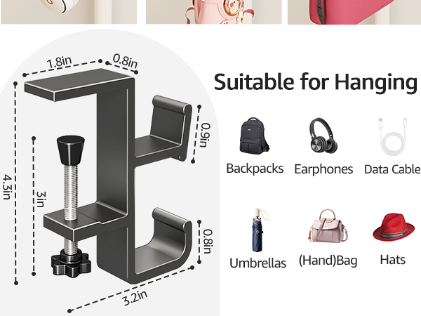 Desk Bag Hook