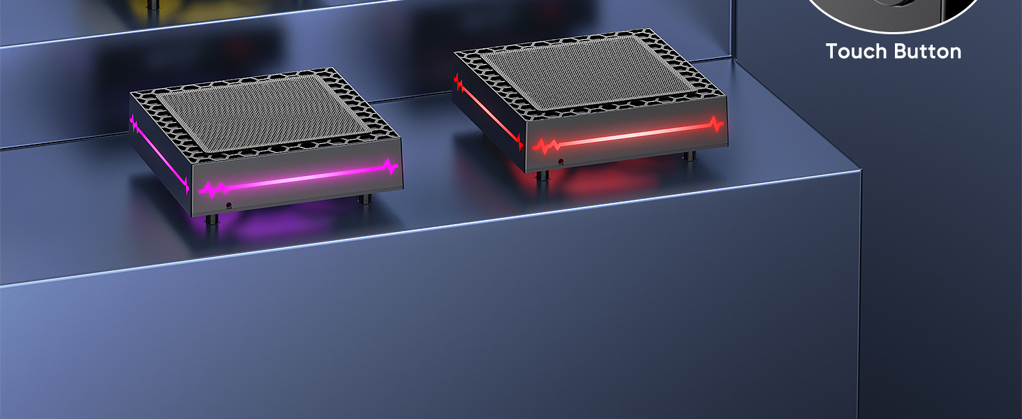 9 RGB Light modes for you to choose - 2 dynamic+7 static