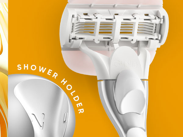 Venus MoistureGlide with new shower handle that helps keep the razor clean &amp;amp; dry in between showers