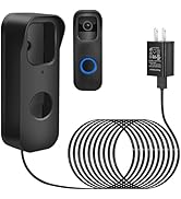 2in1 Power Cable with Adapter and Adhesive Doorbell Mount Compatible with Blink Video Doorbell, D...