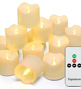 warm white led candles with remote and timer