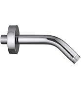 Enoughtmen Shower Arm with Flange +Tape,Stainless Steel Shower Head Extension Arm,Wall-Mounted fo...