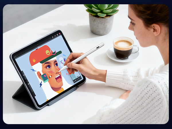 Digital painting for illustrators and designers using pressure sensitivityl line thickness color 