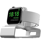 Aluminum Charging Stand Compatible with Apple Watch Ultra 2/1/SE/10/9/8/7/6/5/4/3/2/1, Desk Charg...