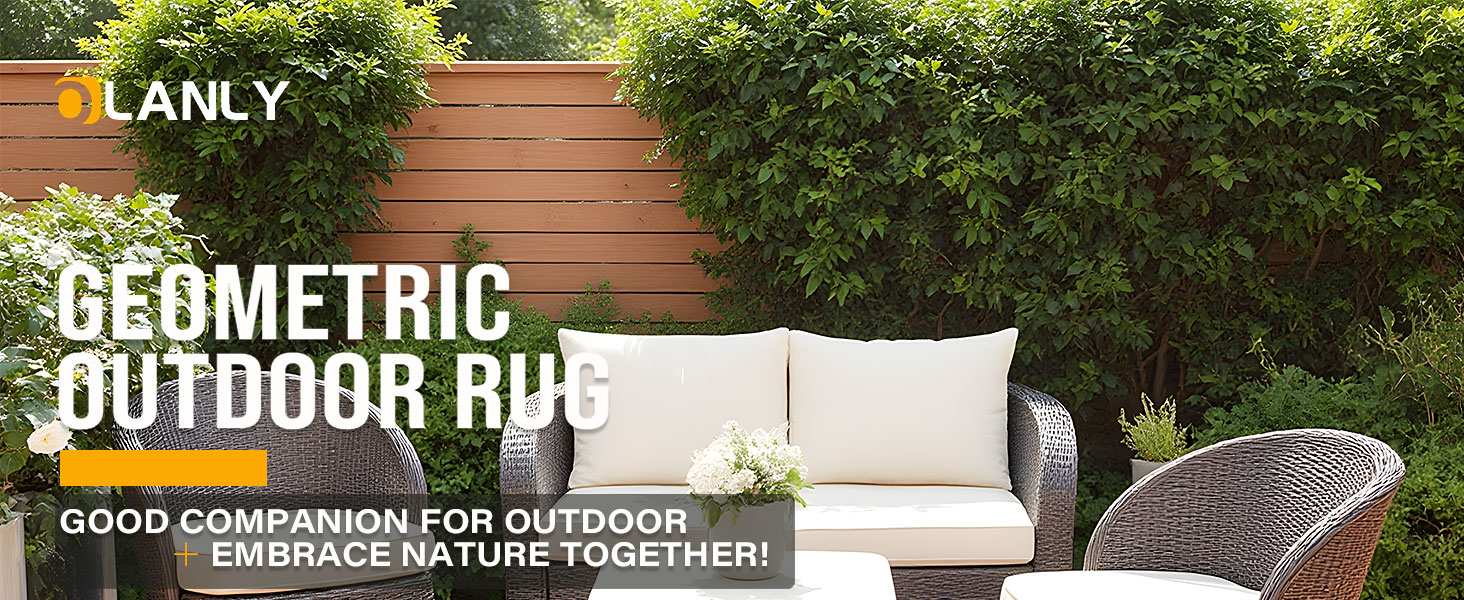Geometric Pattern Outdoor Rug