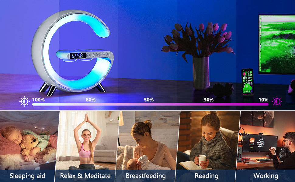 Wireless Charger Atmosphere Lamp