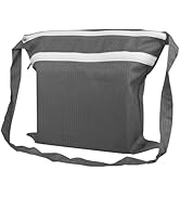 Synvicovan 13 x 14 Inch Anti-static Cleanroom Crossbody Tool Bag,Storage Bag for Work &amp; Travel(Grey)